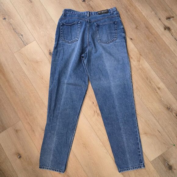 Vintage 80s High Waist Tapered Gitano Denim Jeans Womens Sz 12 30 Blue Med Wash - Picture 5 of 8